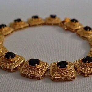 Luxurious Midnight Sapphire Bracelet